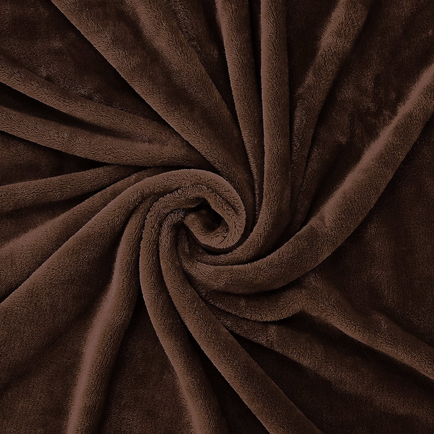24 Pack of Bulk Wholesale Soft Cozy Plush 60”L x 50”W Lightweight Reversible Microfiber Sherpa Throw Blankets for Adults, Kids, Pets, Beds, Couches and Loveseats in Chocolate Brown
