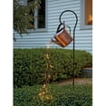 thumbnail image 5 of Wovilon Solar Watering Can Lights Waterproof Garden Decorations - Outdoor Large Fairy Hanging Retro Metal Kettle Light Star Art Decorative Lamp For Walkway Table Patio Lawn With Bracket, 5 of 7