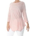 thumbnail image 2 of Vince Camuto Womens Striped Sheer Pullover Top, 2 of 3