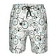thumbnail image 3 of Fotbe Bicycle Trajes de Baño Estampados para Hombre, Shorts de Verano de Secado Rápido, Ropa de Playa, Bañadores-Small, 3 of 6