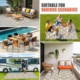 thumbnail image 4 of Beige Moroccan Outdoor Rug for Patio/Deck/Porch, Non-Slip Large Area Rug 6 x 9 Ft, Geometric Abstract Art Modern Indoor Outdoor Rugs Washable Area Rugs, Reversible Camping Rug Carpet Runner, 4 of 8
