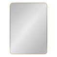 thumbnail image 2 of Kate and Laurel Zayda Radius Rectangle Framed Wall Mirror, Gold 30x42, 2 of 8
