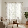 thumbnail image 4 of Tarmeek 80x200cm Double Row Lace Sheer Blackout Curtains Rod Pocket Thermal Insulated Window Panels for Bedroom Living Room Energy Saving Light Blocking, 4 of 7