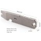 thumbnail image 2 of Titanium Alloy EDC Pry Bar Multi Tool Mini Crowbar Multifunctional Portable , Bottle Opener, Outdoor, 2 of 5