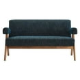 thumbnail image 4 of Modway Lyra Fabric Loveseat in Azure Fabric, 4 of 8