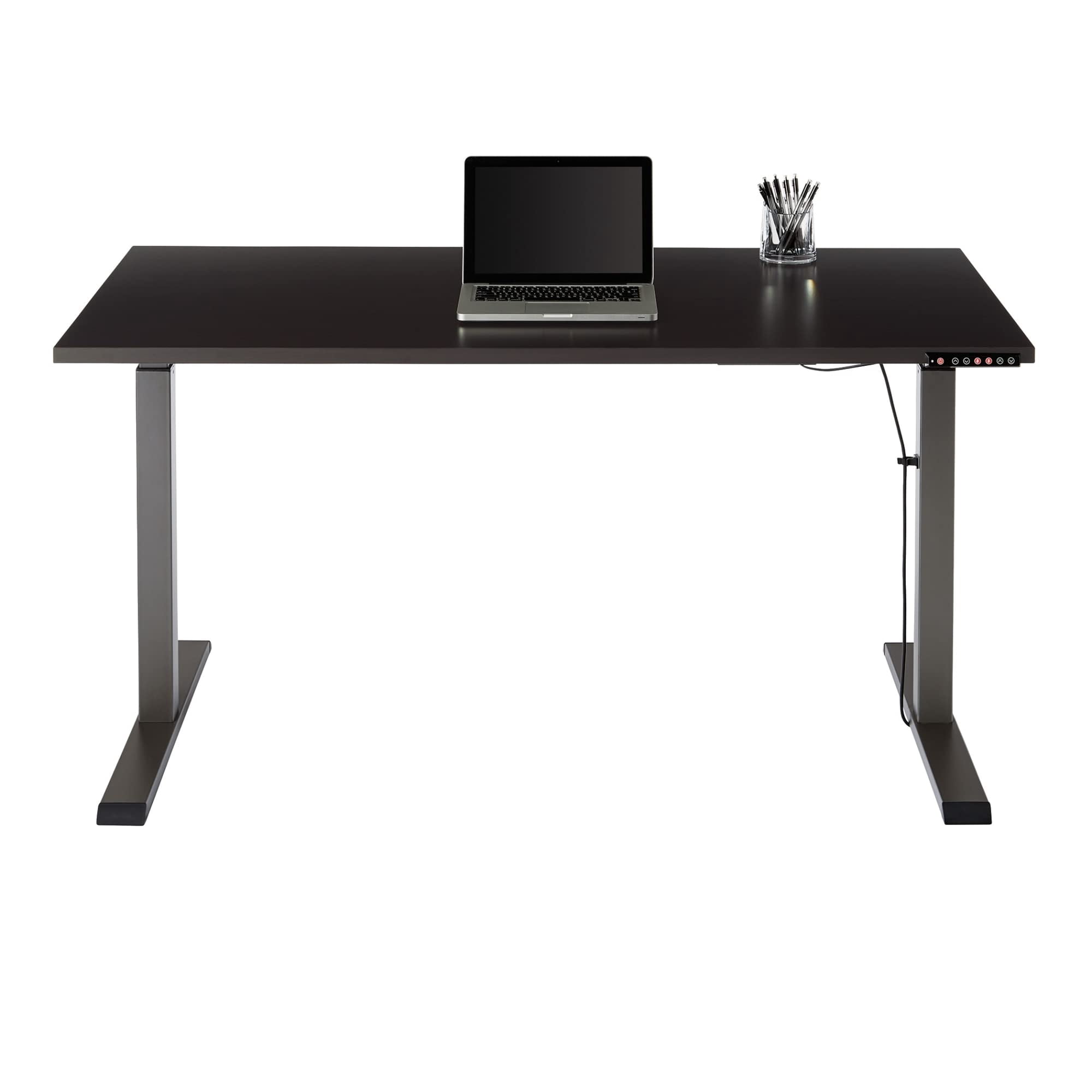 Realspace® Magellan Performance Electric 60"W Height-Adjustable Standing Desk, Espresso, BIFMA Compliant