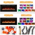 thumbnail image 5 of VINEMOUNT 60 in. Electric Fireplace Inserts, Wall Mounted with 13 Flame Colors, Thermostat,Remote & Touch Screen, 750W/1500W, 5 of 7