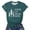 Dark Green, variant on Summer T Shirts for Women Casual Short Sleeve Crew Neck Floral Print Breathable Blouse Dark Green L