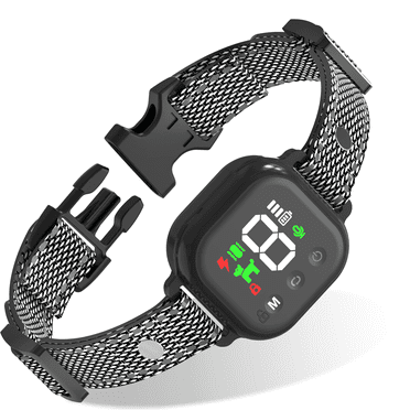 Dog Bark Collar, Anti Barking Training Collar with 4 Training Modes, 8 Adjustable Sensitivity for Large Medium Small Dogs (Black)