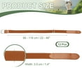 thumbnail image 2 of Uxcell Baseball Belt PU Leather Softball Belt, Adjustable Elastic Baseball Uniform Belt Fit for Adult Brown, 2 of 7