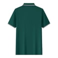 thumbnail image 4 of GEWSEY Men's Polo Shirts Classic Short Sleeve Polo T Shirts Cotton Pique Casual Summer Fashion Golf Shirt (Dark Green, S), 4 of 9