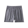 thumbnail image 6 of Haitryli Women Glossy Sports Midi Waist Booty Shorts Swim Workout Boyshorts Yoga Hot Pants Grey L, 6 of 7
