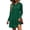 03# Army Green, variant on Women Loose Fit Moisture-Wicking Hoodie Dress High-Low Hemline Casual Sweatshirt Winter Soft Pullover Long Sleeve Lounge Tunic S-2XL