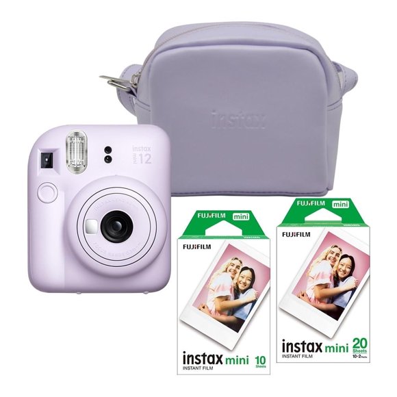 Kit Cámara instantánea Fujifilm Instax Mini 12 Lila más 30 fotos y estuche