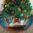 thumbnail image 4 of Christmas Tree Skirt 36" Ginger Snowman Crystal Ball (9) Xmas Tree Skirts Mat for New Year Holiday Christmas Party Decorations, 4 of 5