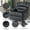 Grey, variant on Oversized Manual Recliner Chair, Large Grey Fabric Recliner with Pillow Top Arms, Comfortable Living Room Recliner with Side Handle Control, Beige Reclining Chair for Home Theater