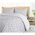 thumbnail image 5 of Ambesonne Floral Duvet Cover Sets, Vintage Tropic Flowers, 2-Queen, Pale Taupe Magenta, 5 of 7