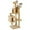 Beige, variant on NINESHI 58" Cat Tree Large Cat Tower Condo w/ Multi-Level Scratching Post for All Indoor Cats, Deep Gray
