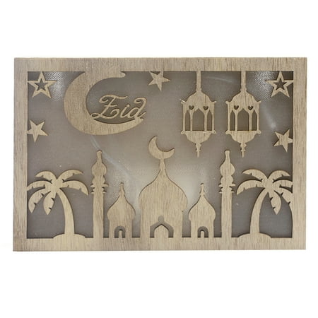 

OUNONA Light Eid Mubarak Night Ramadan Decorative Decoration Muslim Festival Muhammad Bedroom Islamic Muslims Gift Party Lamp