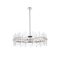 thumbnail image 6 of Elegant Lighting Serena 36" Round Iron and Crystal Chandelier in Satin Gold, 6 of 7