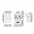 thumbnail image 2 of Portable USB Wall Charger for Fast Charging Of Mobile Phones And Devices 5W2a White Black UK Plug, 2 of 3