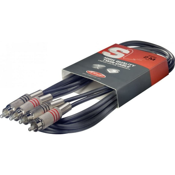 Stagg 20-Feet Twin Cable - Male RCA/Male RCA