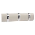 thumbnail image 2 of Coat Hideaway 3-Hook Round Hanger, White, 2 of 3