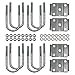 thumbnail image 3 of A.A Round U Bolt & Plate Kit for Trailer Axle, Galvanized Zinc, 3"W x 7"L (Tandem Axle), 3 of 4