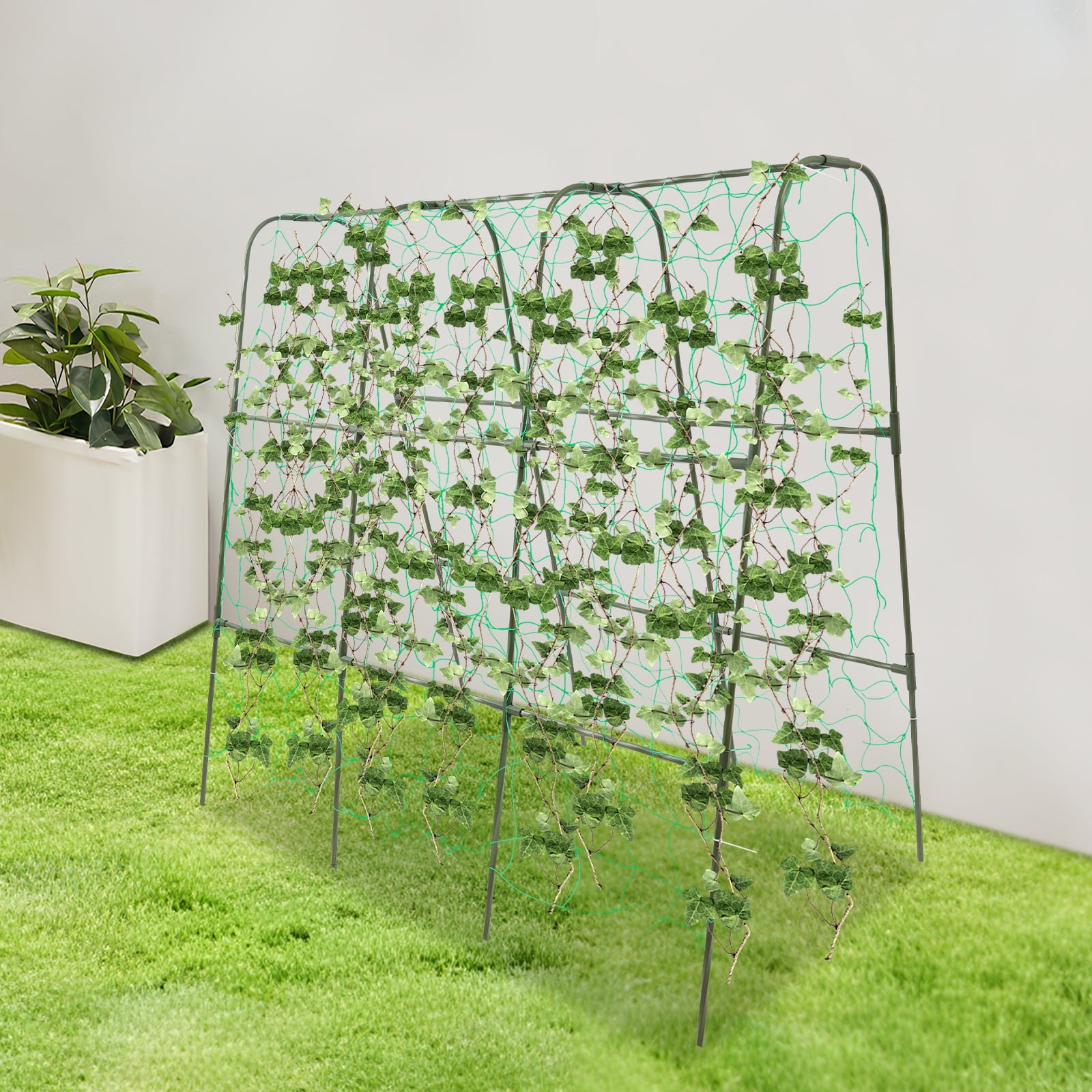Garden Arch Tunnel Trellis, Arch Trellis for Climbing Plants, Outdoor Cucumber Trellis 3.94*3.94ft