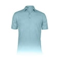 thumbnail image 1 of Monterey Club Men's Aero Emboss Texture Solid Tailored Collar Golf Polo Shirt #3635, 1 of 2