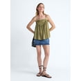 thumbnail image 2 of Scoop Women's and Women's Plus Flowy Lace Tank Top, Sizes XS-4X, 2 of 5