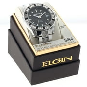 Elgin Adult Male Pave Link Analog Watch in Silver (FG160022)