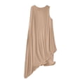 thumbnail image 4 of Afdoent Womens Dresses Summer Casual Dress Elegant Asymmetric Chiffon Sleeveless Dress For Stylish Comfortable Breathable Vacation Fashion Outfits, 4 of 5