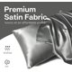 thumbnail image 2 of POWKOL - Funda de almohada de satén para cabello y piel, paquete de 2 fundas de almohada de satén de seda, tamaño estándar (juego de 2), funda de almohada sedosa con cierre tipo sobre (50,8 x 66,0, 2 of 6