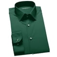 thumbnail image 6 of Youclos Men's Stretch Slim Fit Long Sleeve Shirt - Soft Long-Lasting Stretch Wear for Daily Commute and Business Casual, 6 of 6