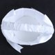 thumbnail image 4 of Cesta de satén blanco con cuentas para niña de las flores para boda con lazo decorativo, 4 of 8
