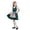 Green, variant on Girls Oktoberfest Dirndl Dress, Kids Traditional Bavarian Style with Floral Apron and Headscarf, Farm Maid Outfit for Party Wear(Pink,5-6 Years)