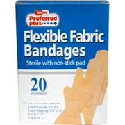 Bandages Flexible Fabric Bandages Assorted - 20 ea