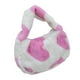 thumbnail image 3 of Bolso de hombro Fernando para mujer de felpa con diseño de corazón y cremallera, 3 of 8