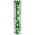 thumbnail image 2 of Northlight Shamrocks "Welcome" St. Patrick's Day Porch Board Sign Decoration - 35.75", 2 of 6
