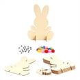 thumbnail image 1 of DecoracióN de Conejito de Pascua, Artes y Manualidades para NiñOs, DecoracióN de Fiesta de Conejo de Madera de Pascua, Accesorios de Madera Sin Terminar DIY 3D, 1 of 5