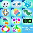 thumbnail image 2 of APPIE 50 Pcs Fidget Toy Pack, Poppers Fidget Toy Set Box, Figitsss Pack Bubble Popping Sensory Toys, Pop Bulk Fidgets kit Packages - Stress Relief Balls Sensory Toys for Autistic ADHD Kids, GIRLS and, 2 of 6