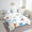 White Blue Red, variant on YST Wooden Windmill Comforter Set Full, Stone Mill Bedding, Holland Building European Rural Structure Bed in A Bag Sheet Set, Grain Bread Millstones Wheat Vintage Architecture Duvet Insert