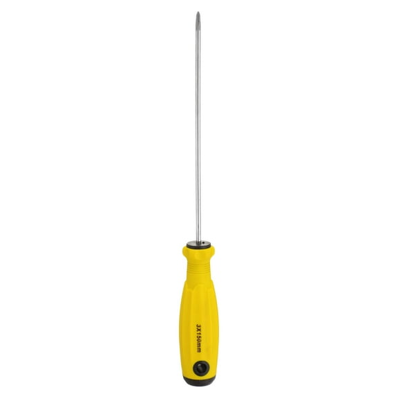 Uxcell PH2 Phillips Screwdriver #2 9.3" Magnetic Screwdriver CR-V with Ergonomic Handle for Repairing, Yellow