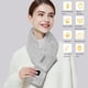 thumbnail image 5 of Mujeres calentadas bufanda al aire libre cuello cuello temperatura ajustable 45-65 ℃ Calefacción Bufandas portátiles 5W transpirable recargable de plata gris Monstrate HA011636-03, 5 of 7