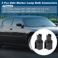 thumbnail image 2 of 2pcs Zócalos de Luz de Marcador Lateral para Dodge Charger 2007 2008 2009 Reemplazar 68003492AA Conector de Bombilla de Lámpara de Marcador Lateral para Chrysler Aspen 2007 2008 2009 4.7L 5.7L Faros, 2 of 7