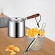 thumbnail image 5 of Sartén honda con asa y cesta coladora, sartén de cocina desmontable para estilo C, 5 of 8