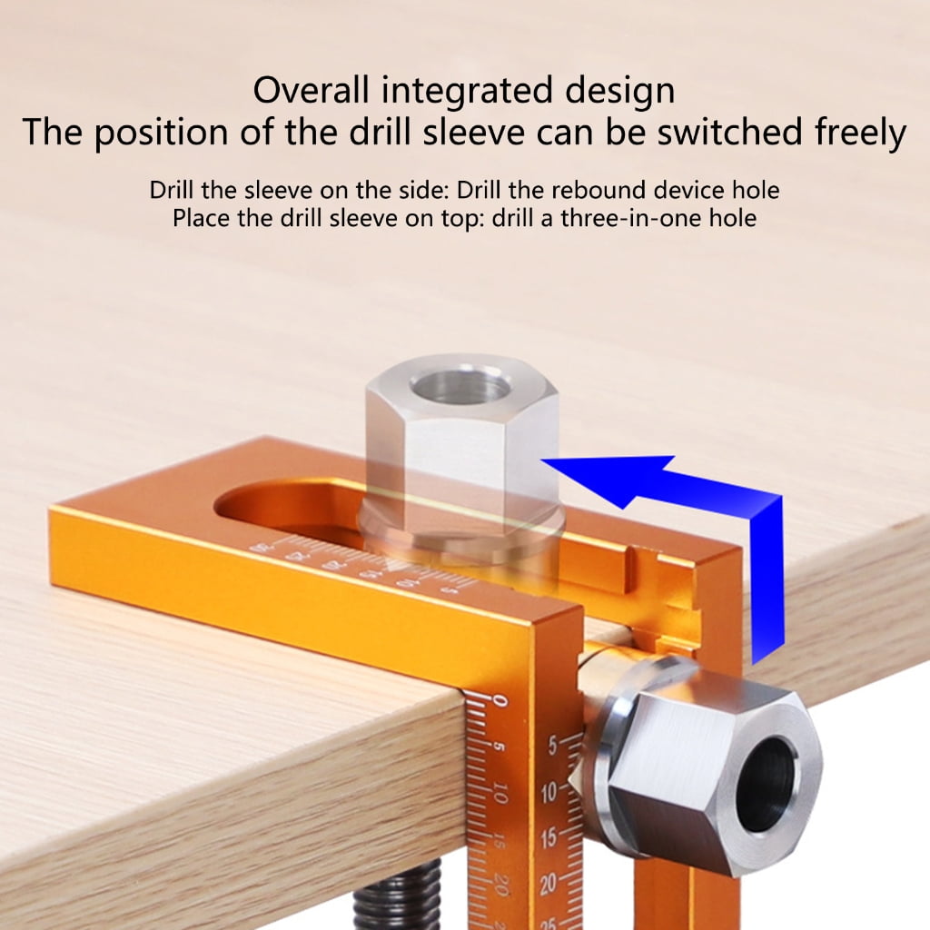 Cabinet Drilling Jigs With Upgraded Rotations Rod For Accurate Vertical Boring And Concealed Shelf Installation