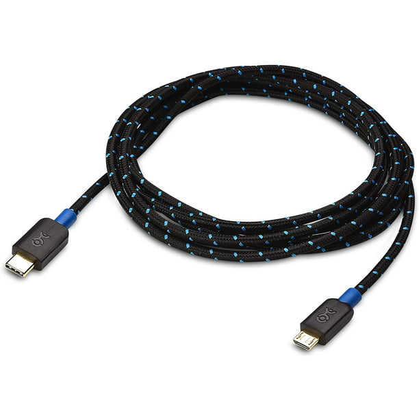 opener zwemmen droefheid Cable Matters Cable Matters USB C to Micro USB Cable (Micro USB to USB-C  Cable) with Braided Jacket 6.6 Feet in Black - Walmart.com