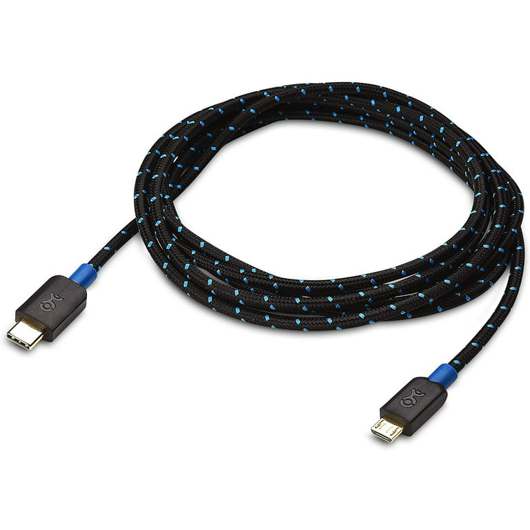 sikkerhed Admin Tag et bad Cable Matters Cable Matters USB C to Micro USB Cable (Micro USB to USB-C  Cable) with Braided Jacket 6.6 Feet in Black - Walmart.com